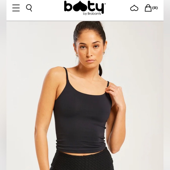 PERFORMANCE SHAPE CAMI BLACK/TAN - Picture 6 of 7